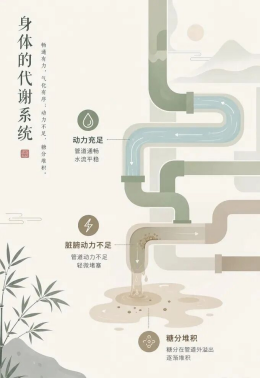 脏腑与糖代谢比喻图